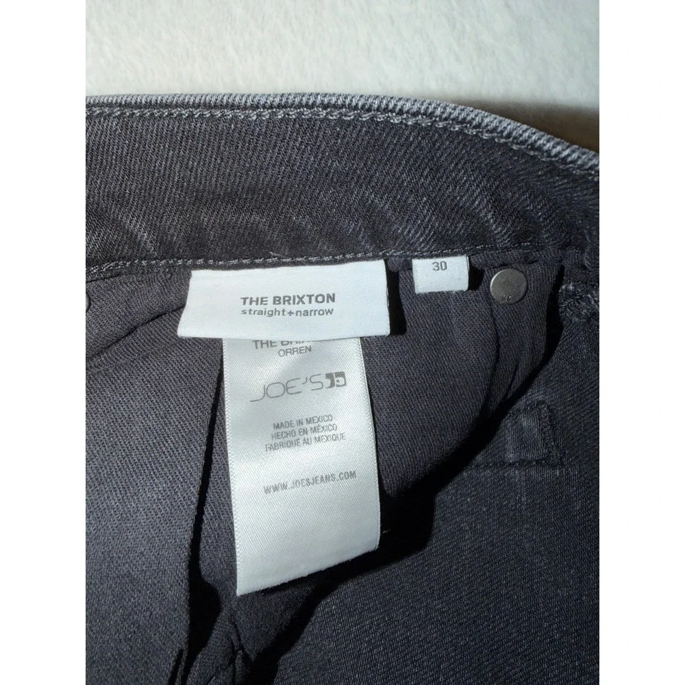 Joes Jeans The Brixton Straight Narrow Orren Faded Black Denim Mens 30